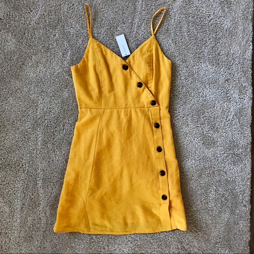 American Eagle sundress yellow small NWT